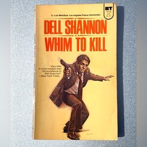 Vintage 1971 Dell Shannon Whim to Kill Vintage Paperback Luis Mendoza Pulp Book